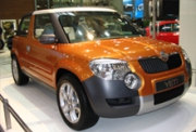 Skoda Yeti Cabrio на стенде марки Skoda.