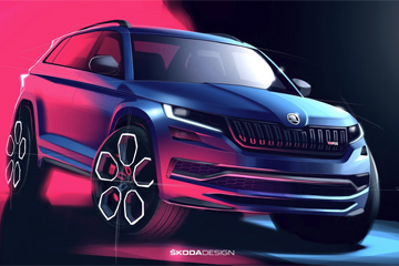 Первые фото салона «заряженного» Skoda Kodiaq RS