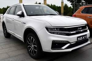 Компания Zotye представила новый кроссовер X7