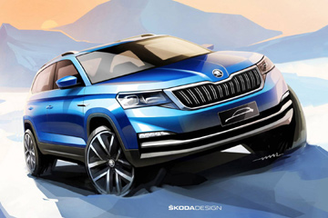 Skoda дразнит эскизами кроссовера Kamiq