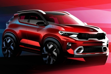 Kia показала интерьер кроссовера Sonet