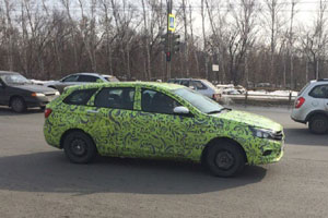 Универсал Lada Vesta на дорогах Тольятти