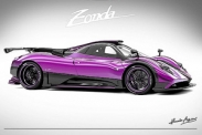 Pagani построила сиреневый суперкар 