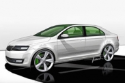 Официальный тизер седана Skoda Rapid 