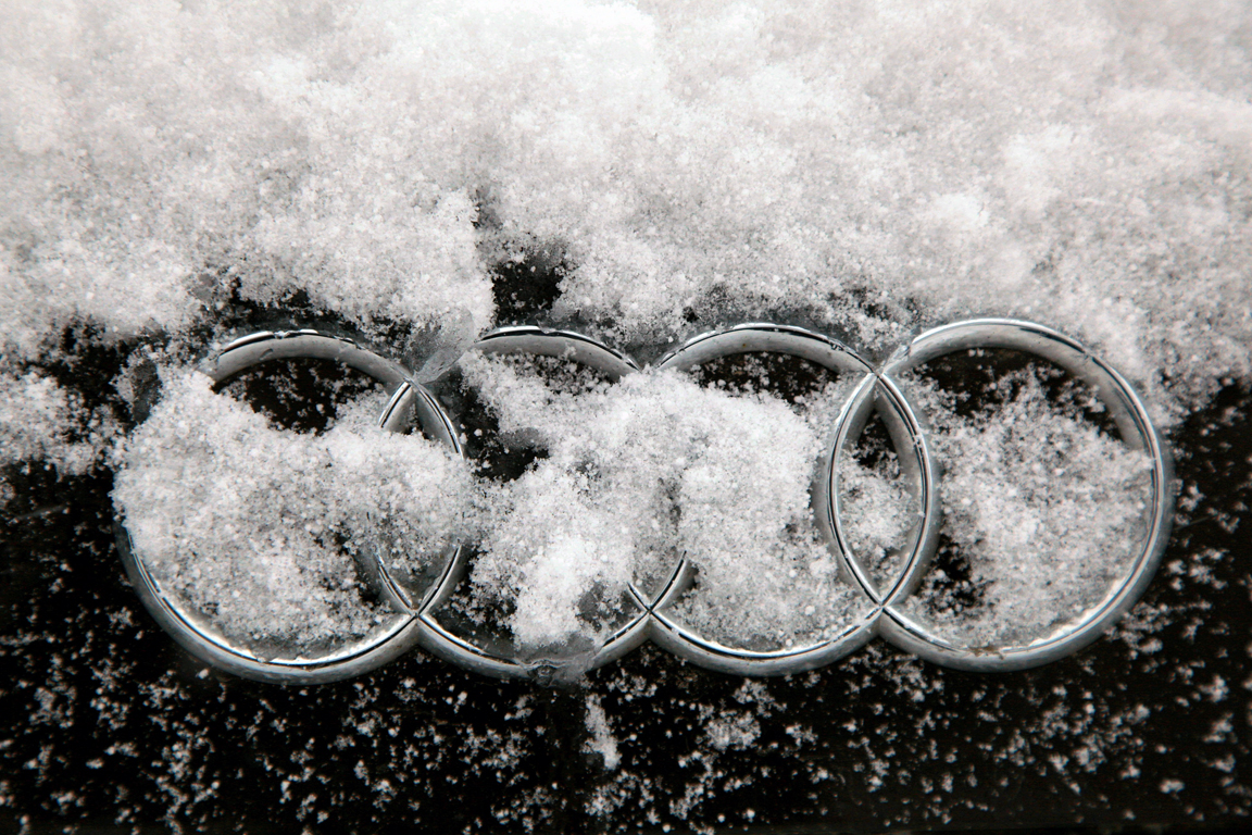 Audi Q7: За снегом зимой