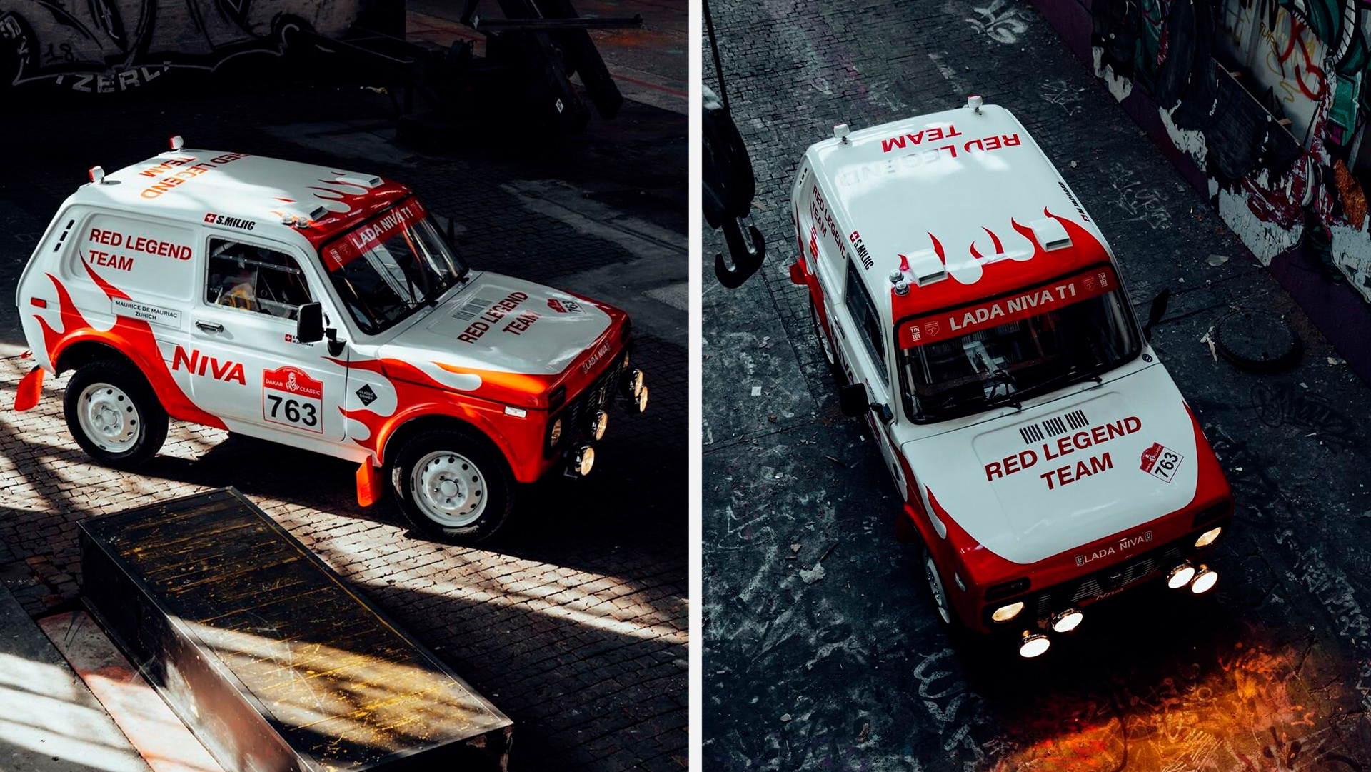 lada niva dakar red legend team 